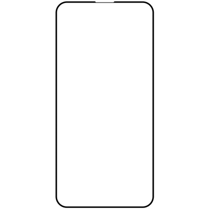 OEM протектор за екран за Apple iPhone 15 Pro, закалено стъкло, пълно залепване, комплект от 10 броя, 9D, черен