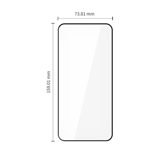 Защитно фолио за екран Tech-Protect FIT+ за Xiaomi Redmi Note 15 Pro 5G, закалено стъкло, пълно лепило, комплект от 2 броя, 2.5D, черно