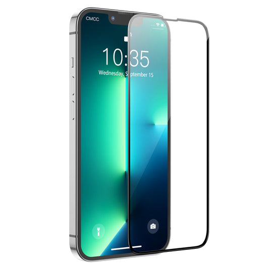 Защитно фолио за екран HOCO G16 за Apple iPhone 14 Plus / 13 Pro Max, закалено стъкло, пълно лепило, 5D, черно