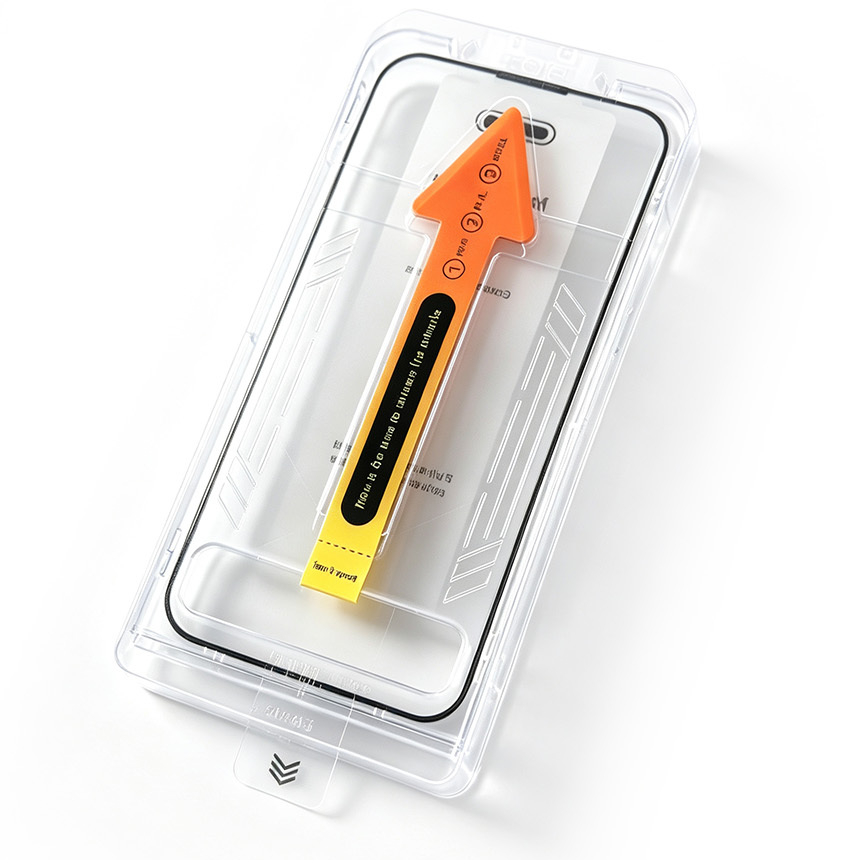 Протектор за екран OEM Dust Free Easy Fit за Apple iPhone 12 / 12 Pro, закалено стъкло, Full Glue, черен