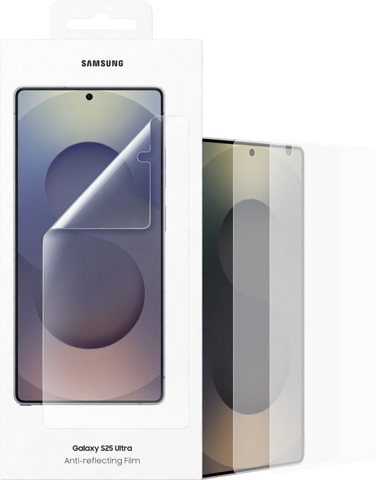 Anti-reflecting Screen Protector for Samsung Galaxy S25 Ultra S938, Plastic, Set of 2 pieces EF-US938CTEGWW