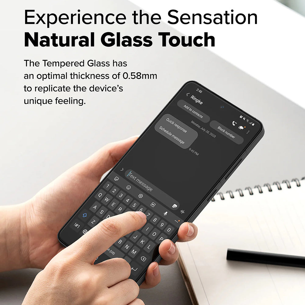 Ringke Screen Protector for OnePlus 13R, Tempered Glass, Full Glue, Set of 2 Pieces