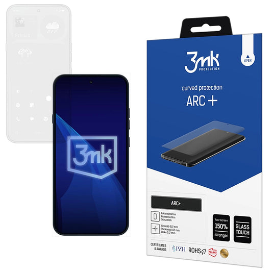 Протектор за екран 3MK ARC+ за Nothing Phone (4a) Pro, пластмаса