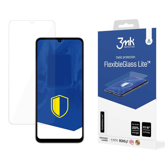 Протектор за екран 3MK FlexibleGlass Lite за Samsung Galaxy A05s A057, гъвкаво стъкло, пълно залепване