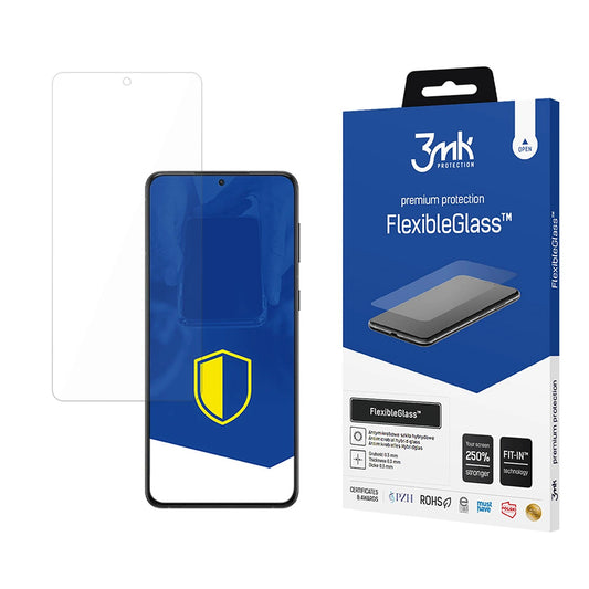 Протектор за екран 3MK FlexibleGlass за Samsung Galaxy S24 FE S721, гъвкаво стъкло, пълно залепване