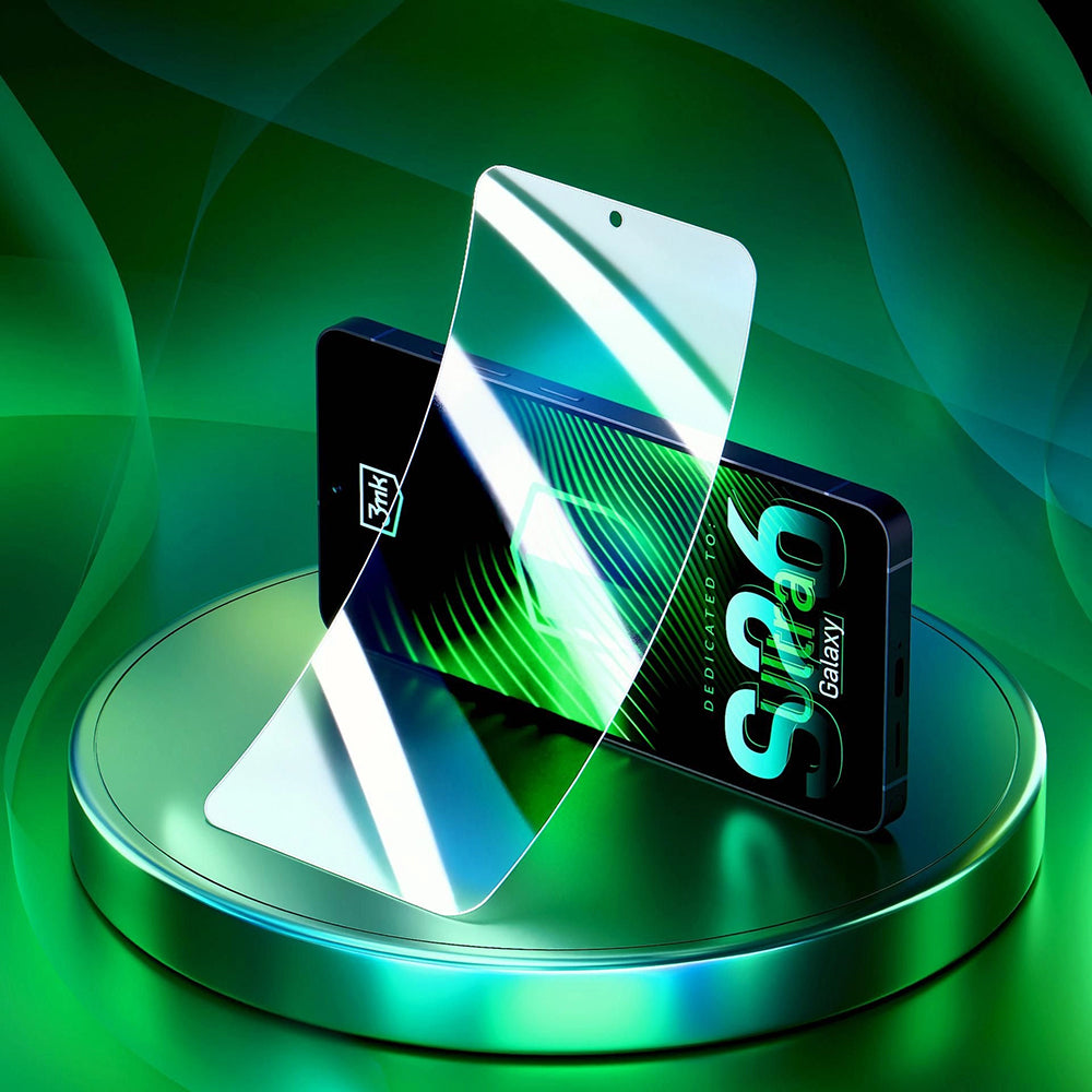 Фолио за защита на екрана 3MK FlexibleGlass за Samsung Galaxy S26 Ultra S948, Гъвкаво стъкло, Пълно залепване
