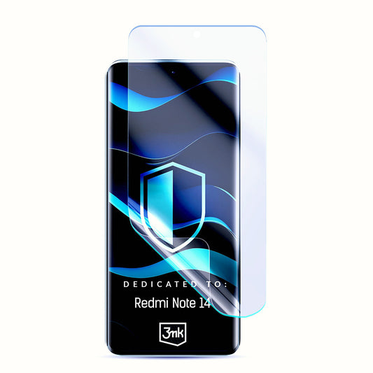 Протектор за екран 3MK FlexibleGlass за Xiaomi Redmi Note 14 5G, гъвкаво стъкло, пълно залепване