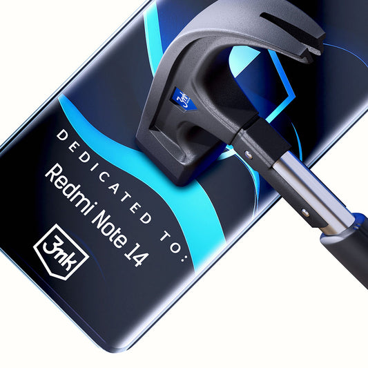 Протектор за екран 3MK FlexibleGlass за Xiaomi Redmi Note 14 5G, гъвкаво стъкло, пълно залепване