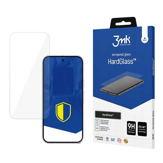 Протектор за екран 3MK HardGlass за Google Pixel 10 Pro XL, закалено стъкло, пълно залепване