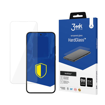 Защитно фолио 3MK HardGlass за екран на Xiaomi 15T, закалено стъкло, Full Glue