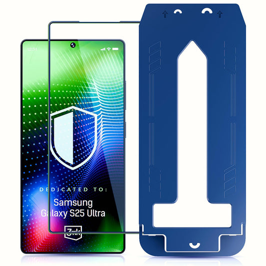 Протектор за екран 3MK Hardy Ultra за Samsung Galaxy S25 Ultra S938, закалено стъкло, пълно залепване, черен
