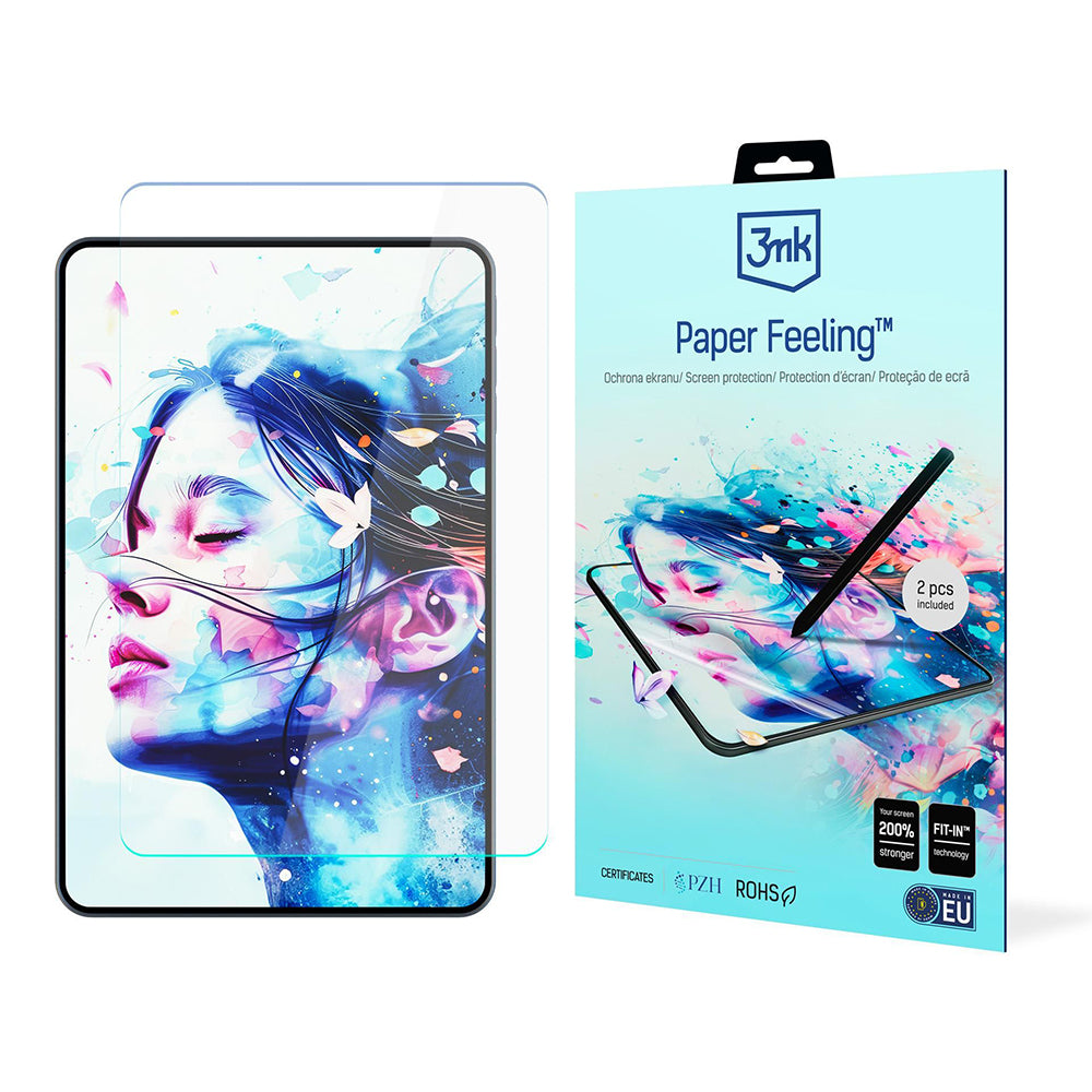 3MK Paper Feeling Screen Protector for Apple iPad (2025) / (2022), Plastic, Set of 2 pieces