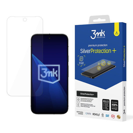 Протектор за екран 3MK Silver Protect+ за Google Pixel 9a, пластмаса