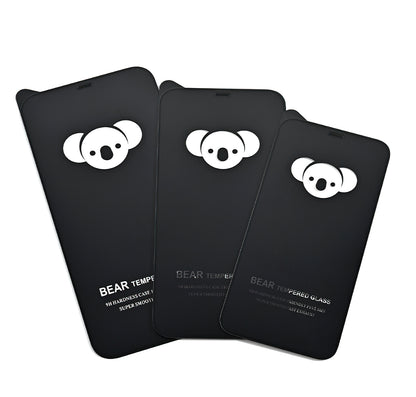 Протектор за екран Bear HD за Samsung Galaxy A17 4G / A17 5G / A16 5G A166 / A16 4G A165, закалено стъкло, пълно залепване, черен