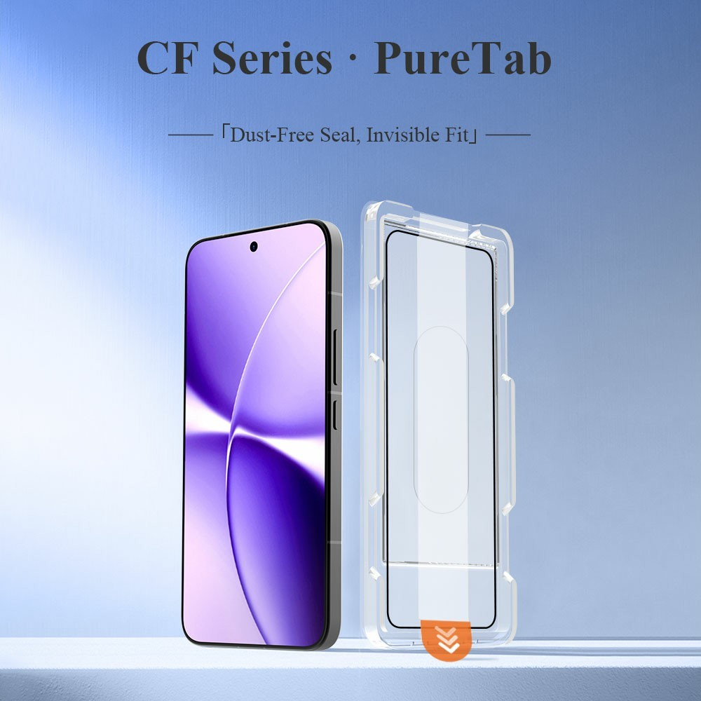 Протектор за екран Lereach за Xiaomi Poco X8 Pro Max, закалено стъкло, пълно залепване, черен