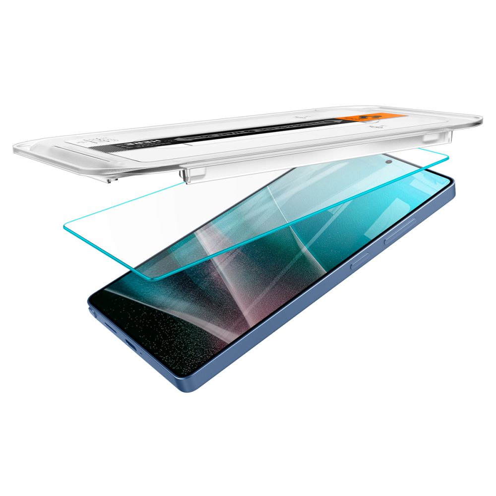 Защитно фолио за екран Spigen GlastR EZ FIT HD за Samsung Galaxy S25 Ultra S938, закалено стъкло, пълно залепване, комплект от 2 броя AGL09082