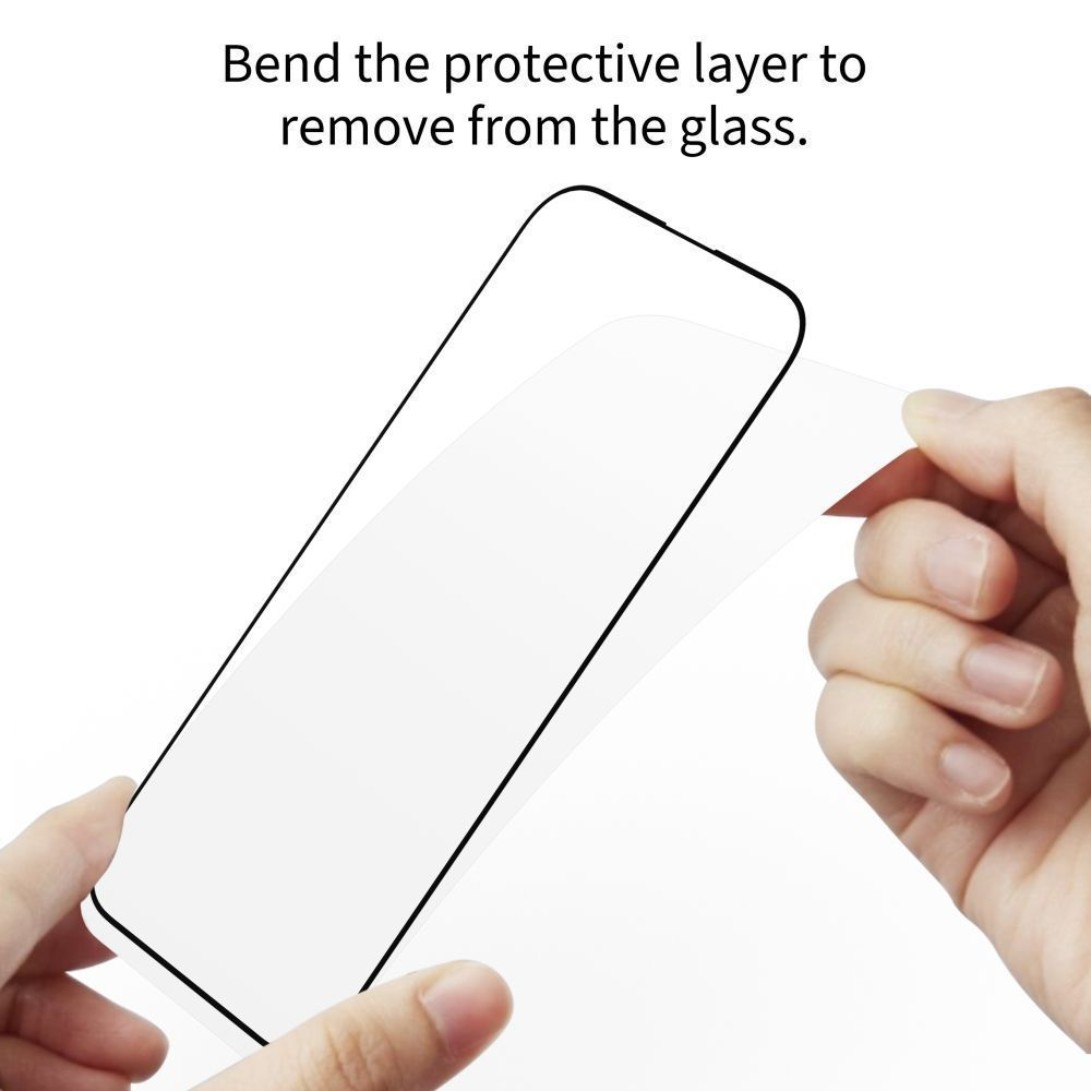 Протектор за екран Tech-Protect FIT+ за Motorola Moto G77 / G67, закалено стъкло, пълно залепване, комплект от 2 броя, 2.5D, черен