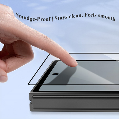 Протектор за външен екран Lereach за Samsung Galaxy Z Fold8 Ultra F976 / Z Fold7 F966, закалено стъкло, пълно залепване, черен