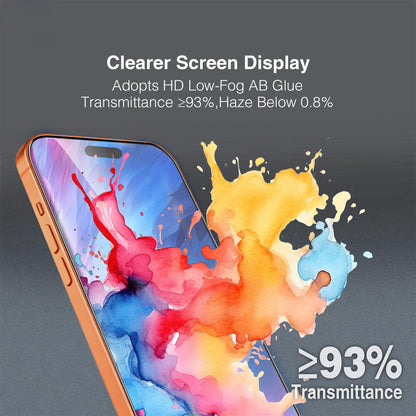 Протектор за екран Tel Protect 10X HD DLC Diamond Coating за Apple iPhone 17 / 16 Pro, закалено стъкло, Full Glue, черен