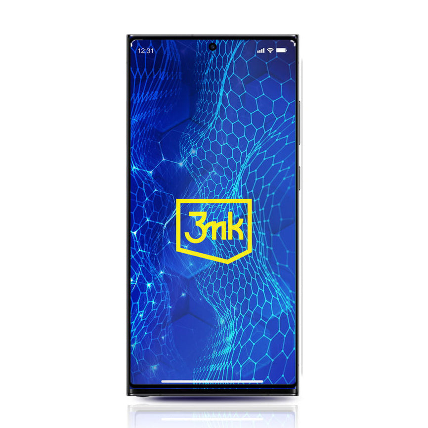 СКРИЙН ПРОТЕКТОР 3MK HardGlass Max Lite за Samsung Galaxy S23 Ultra S918, защитно стъкло, лепило за ръбове, черен