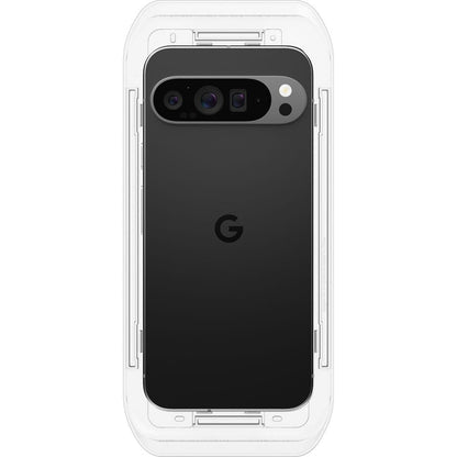 Фолио за защита на екрана Spigen GlastR EZ FIT за Google Pixel 9 Pro XL, закалено стъкло, пълно залепване, комплект от 2 броя