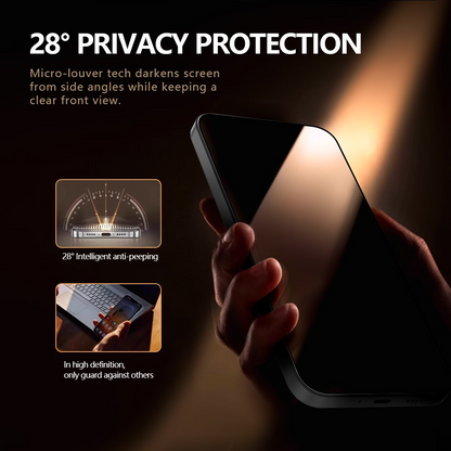 Протектор за екран Privacy Lereach за Xiaomi 17T Pro, закалено стъкло, пълно залепване, комплект от 2 броя