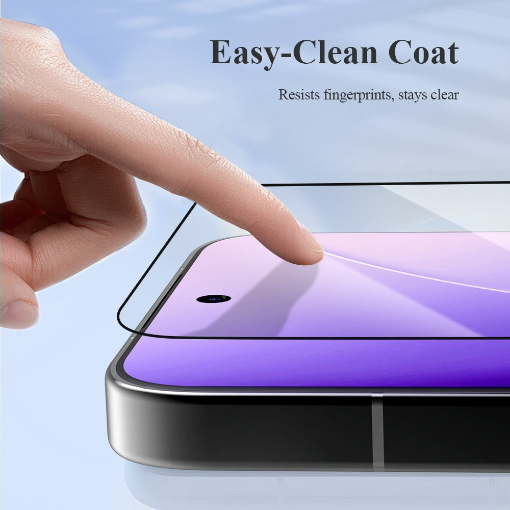 Протектор за екран Lereach за Xiaomi Poco X8 Pro Max, закалено стъкло, пълно залепване, черен