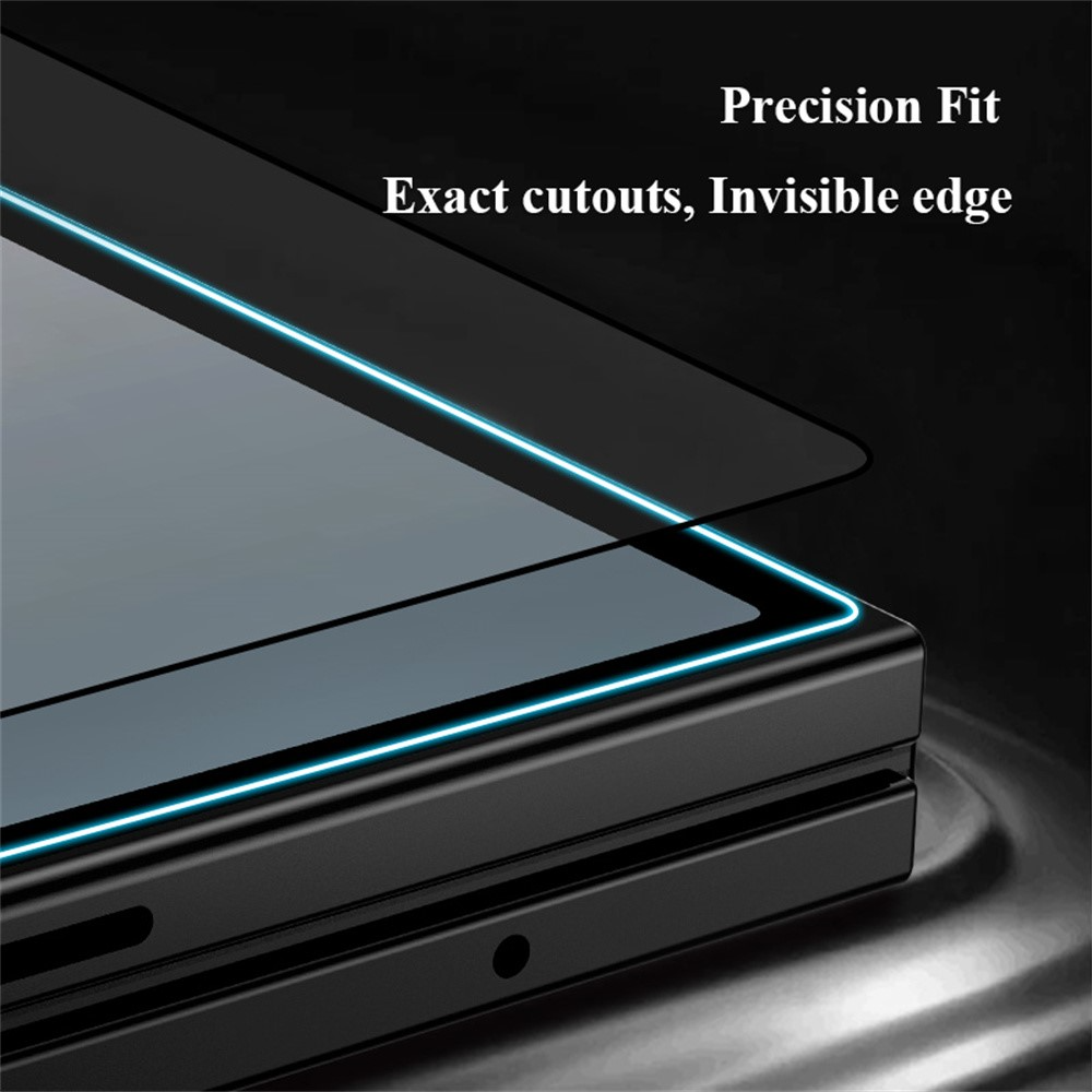 Протектор за външен екран Lereach за Samsung Galaxy Z Fold8 Ultra F976 / Z Fold7 F966, закалено стъкло, пълно залепване, черен
