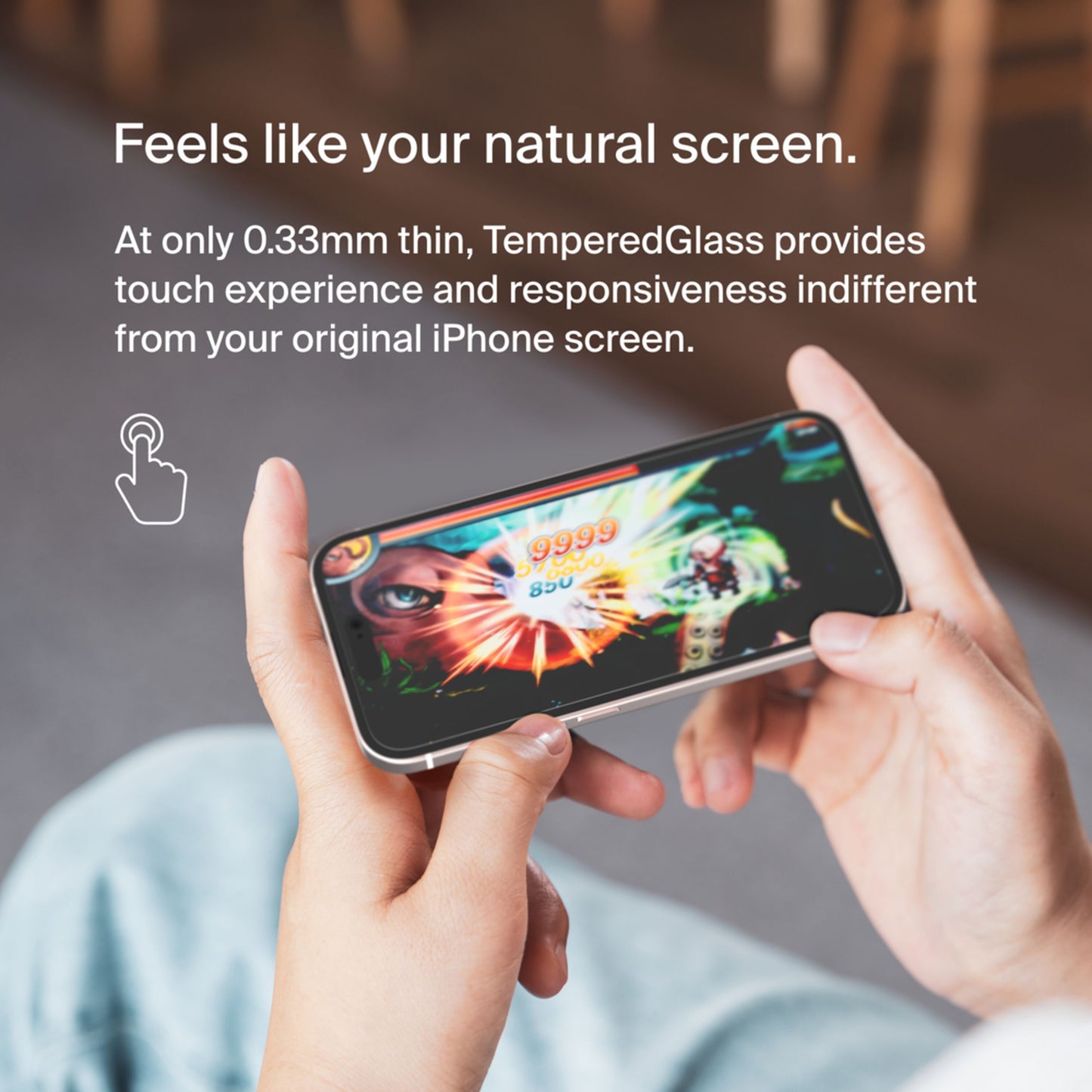 Протектор за екран Belkin ScreenForce TemperedGlass за Apple iPhone 15 Pro Max, закалено стъкло, пълно залепване OVA138zz