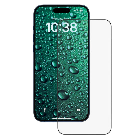 Протектор за екран Anank 3X Reinforced Invisible за Apple iPhone 16 Pro, закалено стъкло, пълно залепване, 3D, черен
