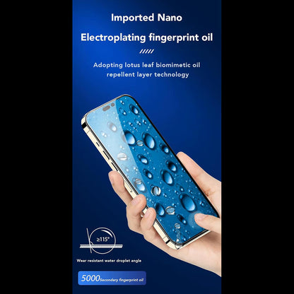 Протектор за екран Anank 3X Reinforced за Apple iPhone 14 Pro Max, закалено стъкло, пълно залепване, 2.5D, черен