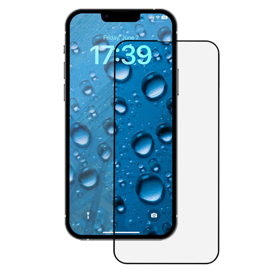 Протектор за екран Anank 3X Reinforced за Apple iPhone 17e / 16e / 14 / 13 Pro, закалено стъкло, пълно залепване, 2.5D, черен