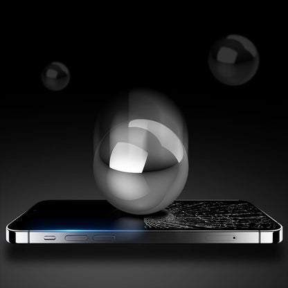 Защитно фолио Anank 5X Reinforced Anti Crack за Apple iPhone 17 Pro, закалено стъкло, Full Glue, 3D, черно