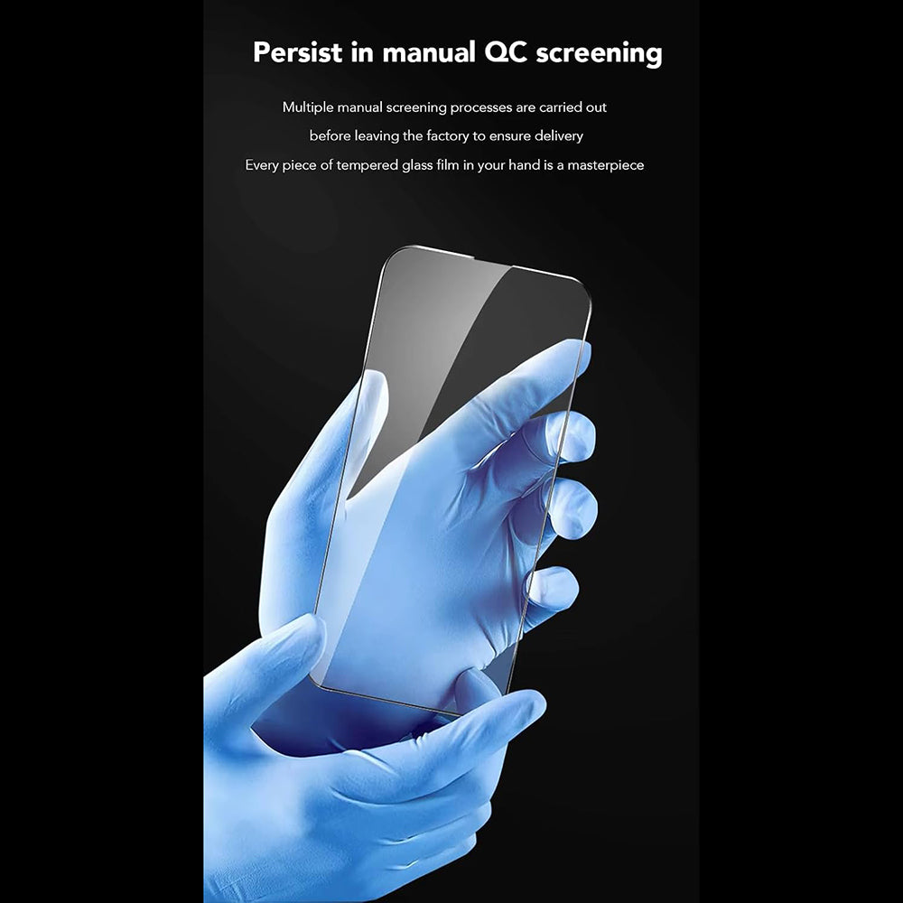 Протектор за екран Anank Anti-Fingerprint за Apple iPhone 14 Pro Max, закалено стъкло, пълно залепване, 2.5D, черен