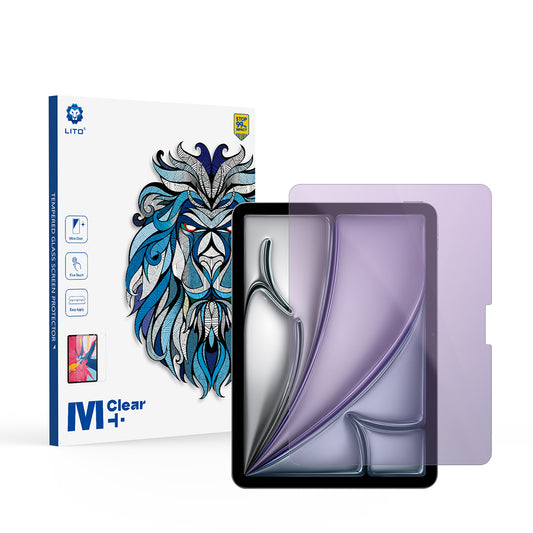 Протектор за екран Anti Blue Light Lito Classic за Apple iPad Air 11 (2026) / Air 11 (2025), закалено стъкло, пълно залепване, 2.5D