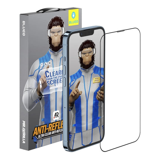 Защитно фолио Blueo Anti-Reflective HD Applicator Pro за Apple iPhone 17 Air, закалено стъкло, Full Glue, черно