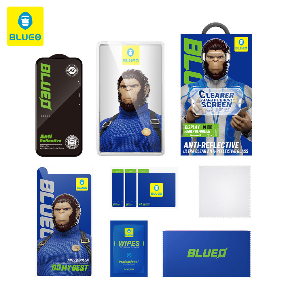 Фолио за защита на екрана Blueo Anti-Reflective HD за Samsung Galaxy S26 S942, Закалено стъкло, Пълно лепило, Черно