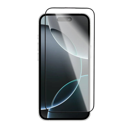Протектор за екран Blueo Crystal Anti-Scratch за Apple iPhone 15 Pro Max, закалено стъкло, пълно залепване, черен