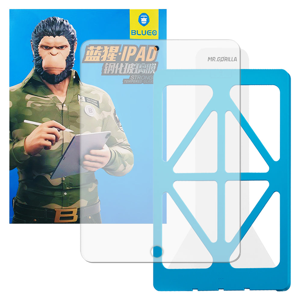 Протектор за екран Blueo HD Applicator Pro за Apple iPad 10.2 (2021) / 10.2 (2020) / 10.2 (2019), закалено стъкло, пълно залепване