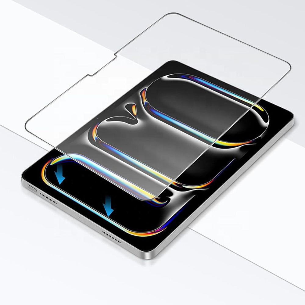 Blueo HD Screen Protector Film for Apple iPad Air 13 (2024), Tempered Glass, Full Glue