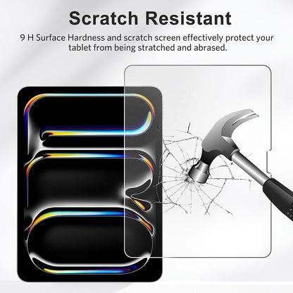 Blueo HD Screen Protector Film for Apple iPad mini (2024) / mini (2021), Tempered Glass, Full Glue