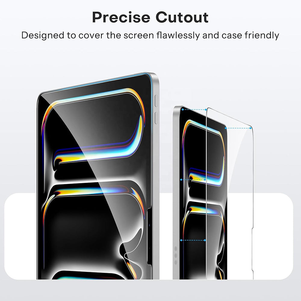 Blueo HD Screen Protector Film for Apple iPad Pro 12.9 (2022) / Pro 12.9 (2021) / Pro 12.9 (2020), Tempered Glass, Full Glue
