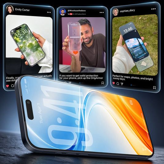 Протектор за екран Torras OrigArmor за Apple iPhone 18 Pro / 17 Pro, закалено стъкло, пълно залепване