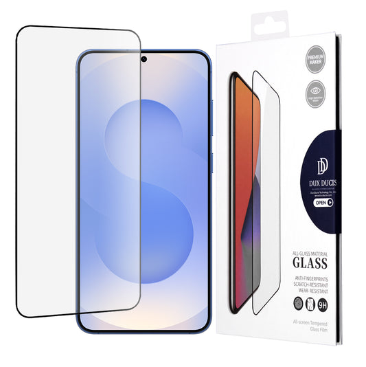 Протектор за екран DUX DUCIS за Samsung Galaxy S25 S931, закалено стъкло, Edge Glue, черен