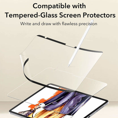 Защитно фолио ESR Paper Feel Magnetic за Apple iPad (2025) / (2022), Пластмаса