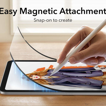 Защитно фолио ESR Paper Feel Magnetic за Apple iPad (2025) / (2022), Пластмаса