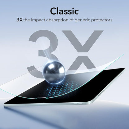 Защитно фолио ESR Paper Feel UltraFit за Apple iPad Air 11 (2026) / Air 11 (2025), Пластмаса, Комплект 2 броя