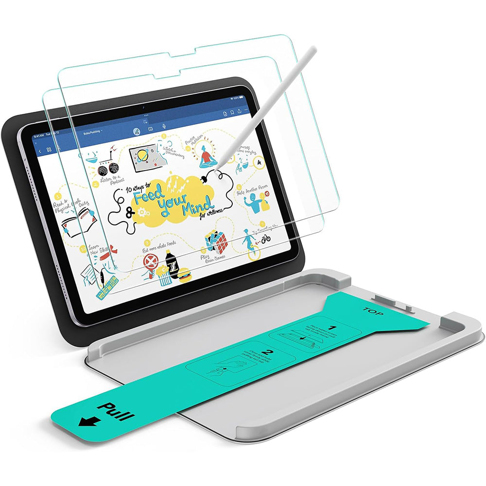 Защитно фолио ESR Paper Feel UltraFit за Apple iPad Air 13 (2026) / Air 13 (2025), Пластмаса, Комплект 2 броя