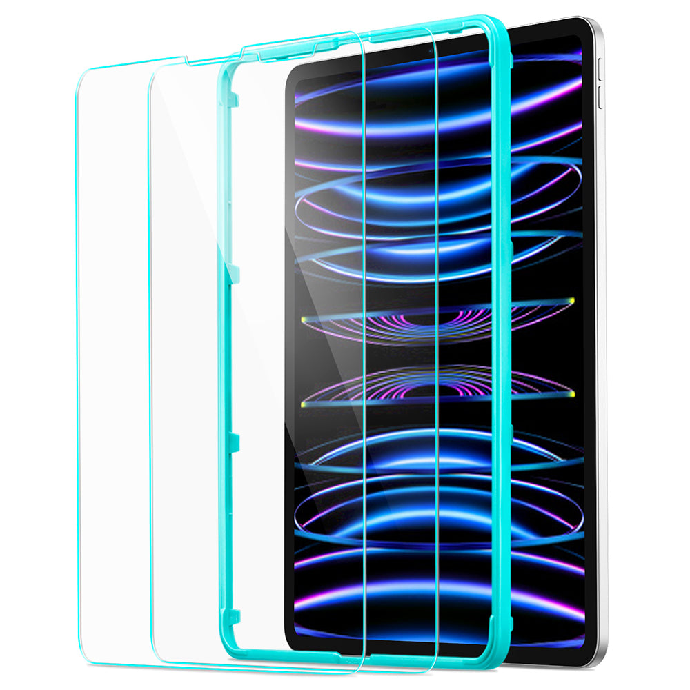 ESR Screen Protector for Apple iPad Air (2022) / Pro 11 (2021) / Air (2020), Tempered Glass, Full Glue, Set of 2 Pieces