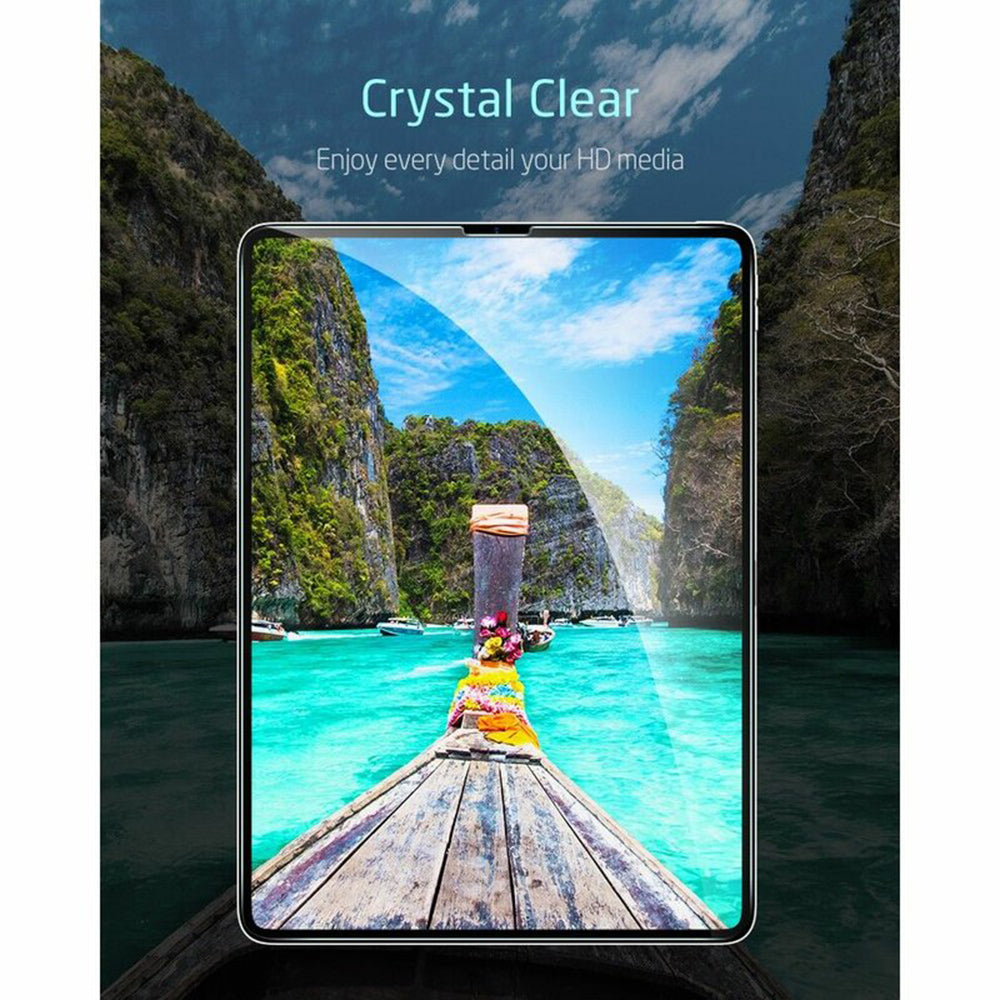 Защитно фолио ESR за екран за Apple iPad Pro 12.9 (2022) / Pro 12.9 (2021) / Pro 12.9 (2020), закалено стъкло, пълно залепване, комплект от 2 броя.
